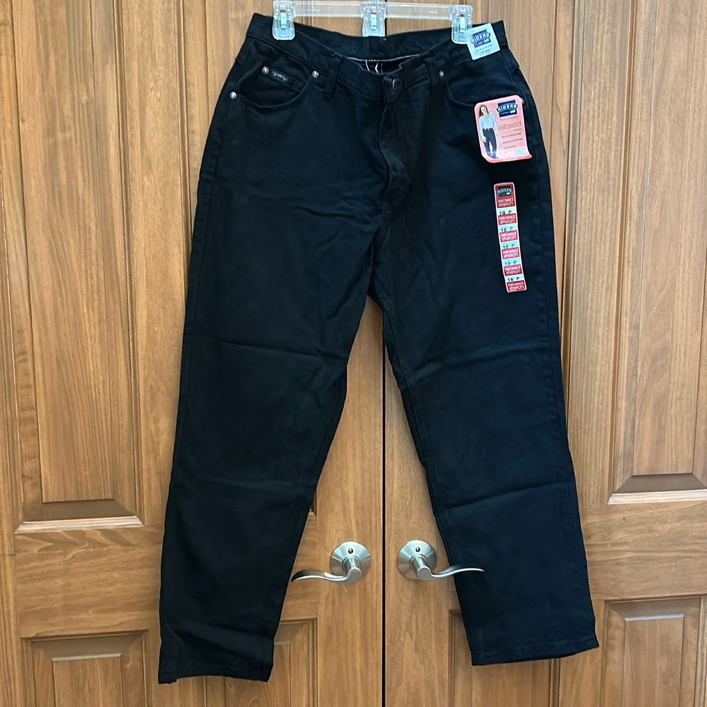 Riders by Lee black tapered leg jeans size 18P new